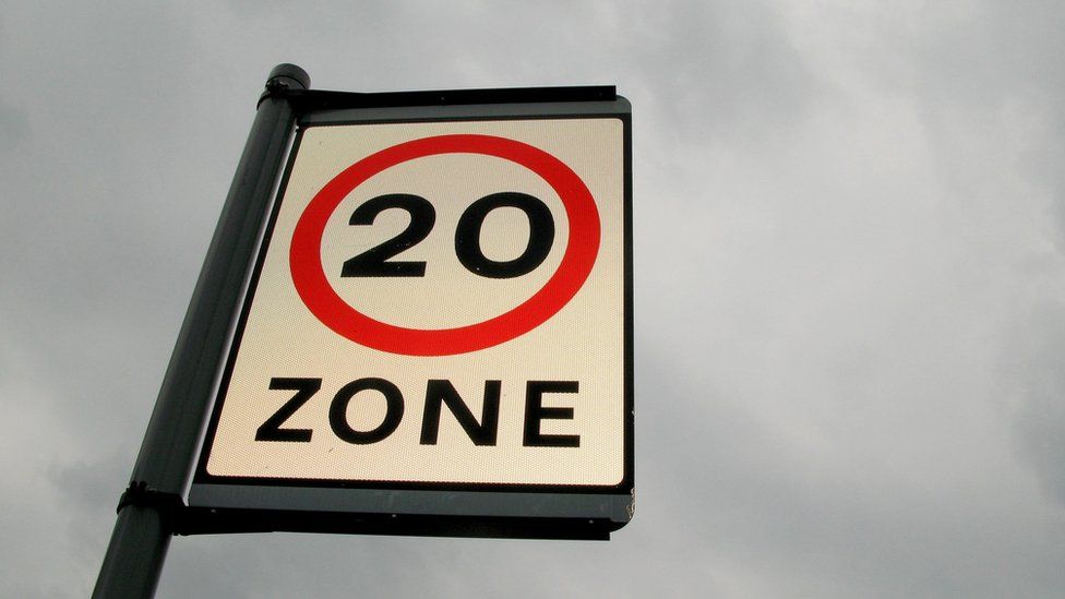 20mph road sign