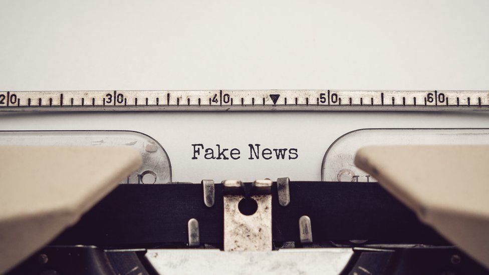 Stock image saying fake news