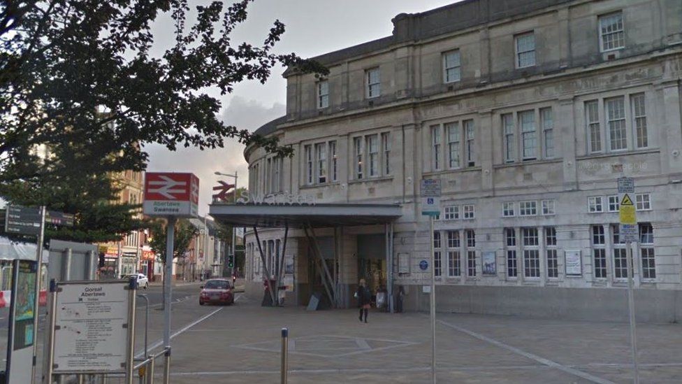The issue happened at Swansea train station