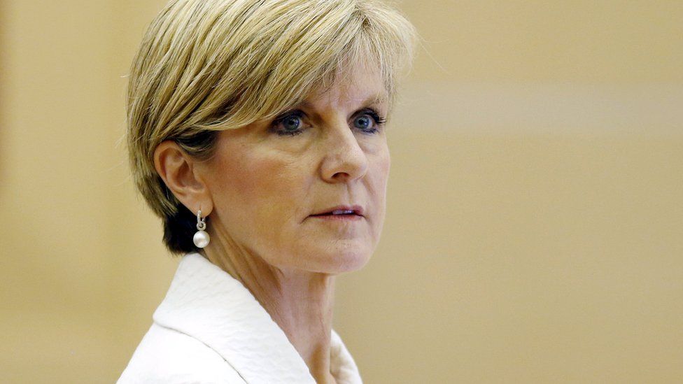 File photo: Australian Foreign Minister Julie Bishop, 5 August 2015