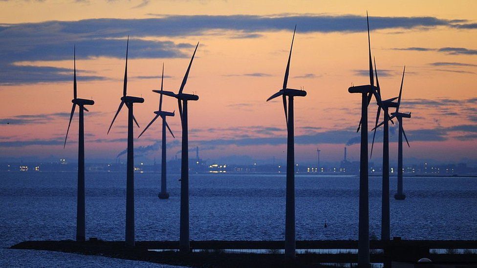 Copenhagen wind turbines