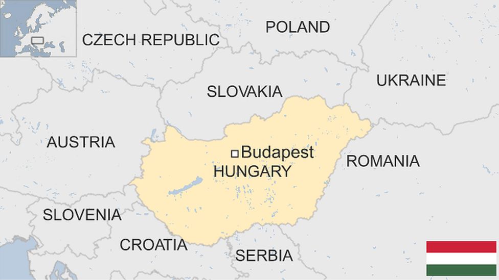 Map of Hungary