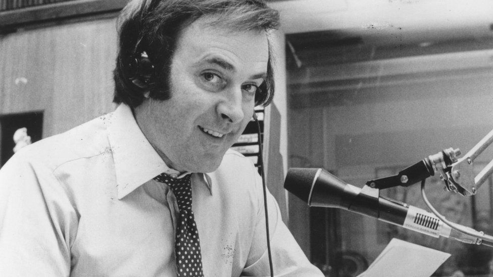 Terry Wogan working as a disc jockey in January 1980