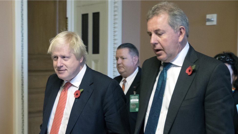 Boris Johnson and Kim Darroch