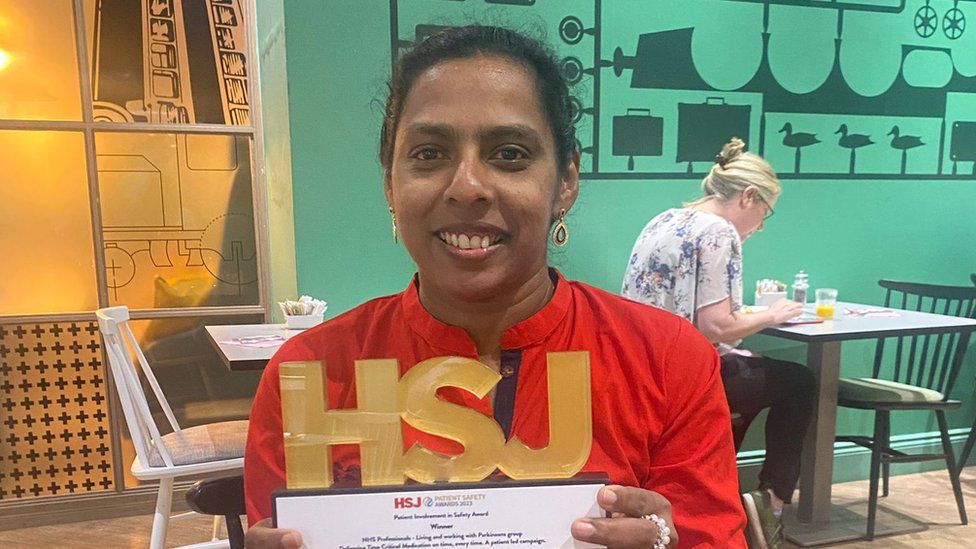 Tincy with HSJ patient safety award
