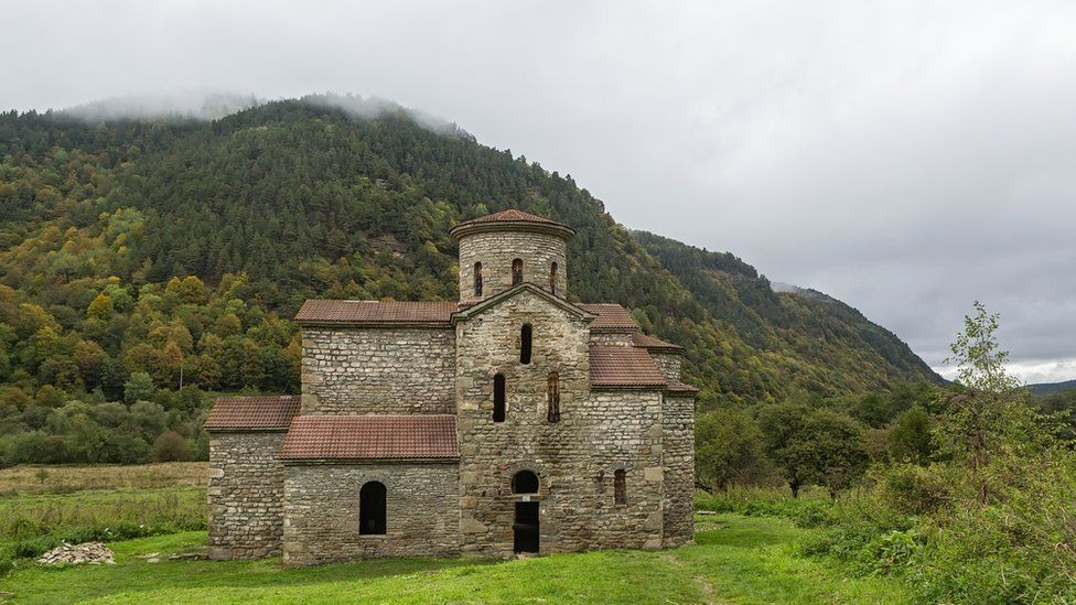 An early 10th-Century Alanian church at Arkhyz, a mountainous region of Karachay-Cherkessia