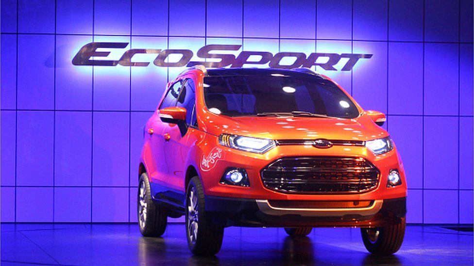 Ford’s new compact SUV EcoSport is unveiled at The Taj Palace Hotel on January 4, 2012 in New Delhi, India. T