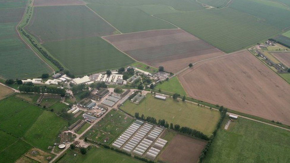 Aerial of HMP North Sea Camp