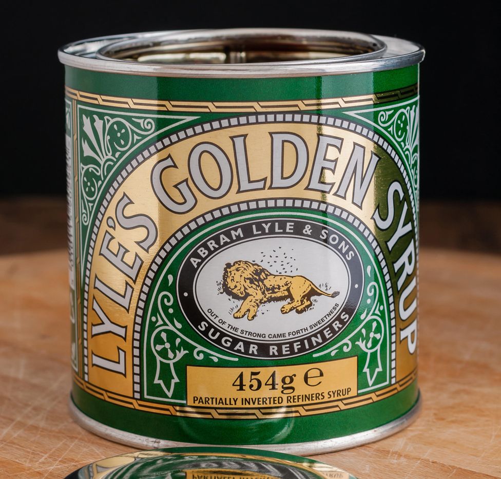 Tate & Lyle's Golden Syrup tin with old branding