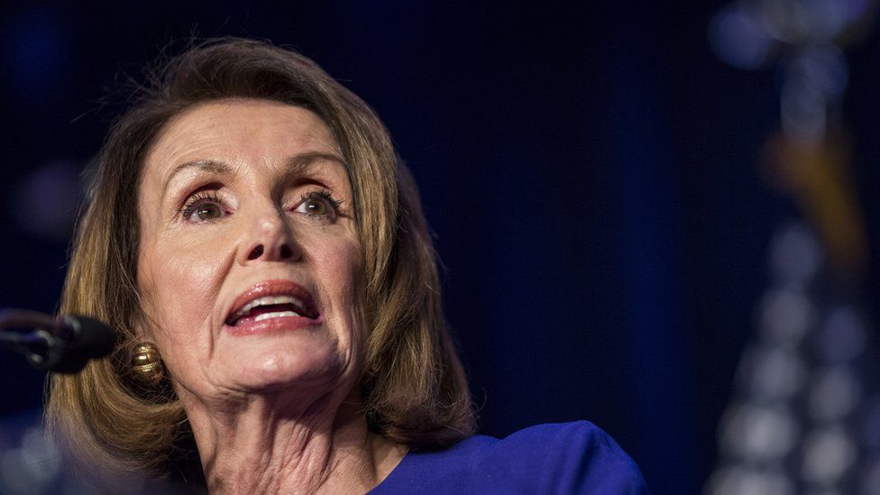 Nancy Pelosi, leader of the Democrats in the House of Representatives
