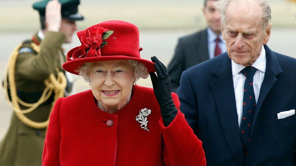 The Queen and the Duke of Edinburgh toured RAF Valley, Anglesey, in 2011