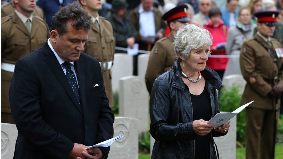 Three British Ww1 Soldiers Buried After Emotional Dna Match Bbc News