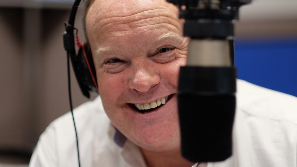 Mark Murphy in the studio at BBC Radio Suffolk
