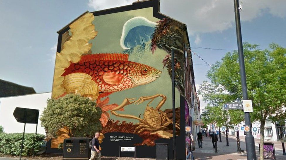 Mural at 58 High Street, Poole