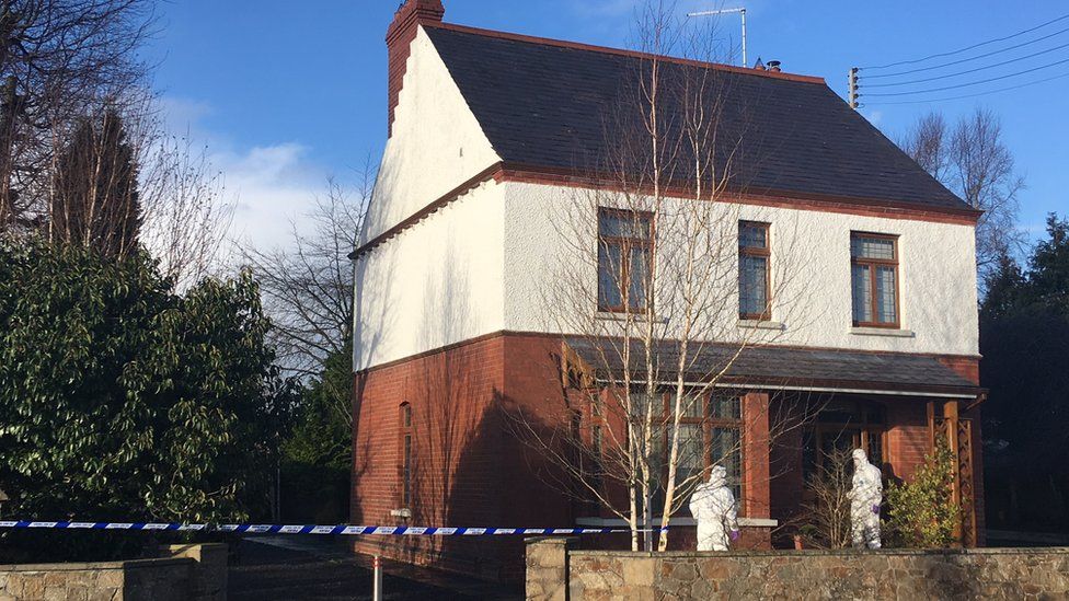 Forensic officers are at a house in Sydney Street in Aughnacloy