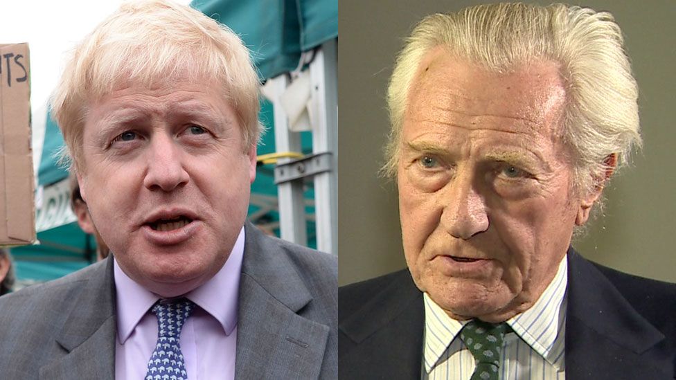 Boris Johnson and Lord Heseltine