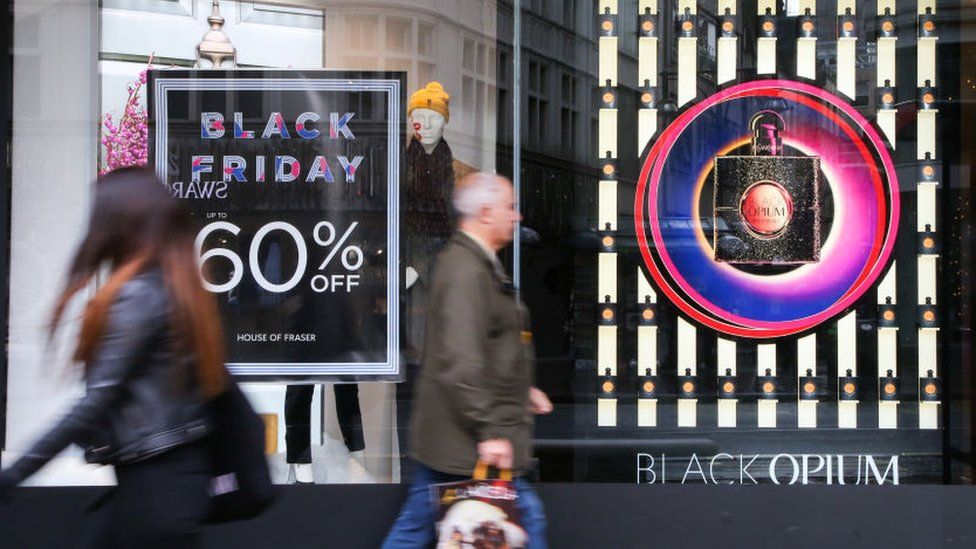 Black Friday sales at House of Fraser on Oxford Street