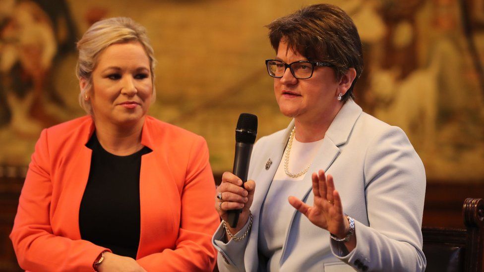 Michelle O'Neill and Arlene Foster