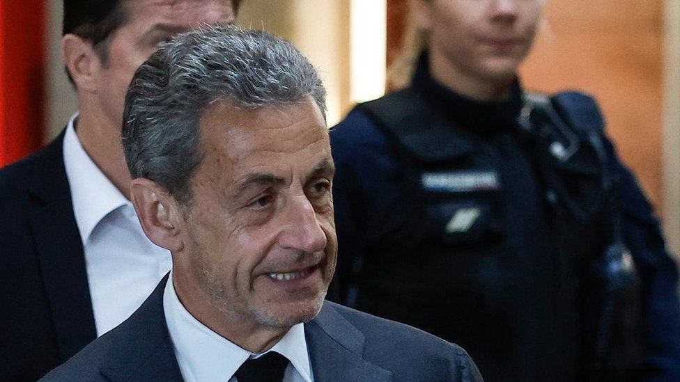 Nicolas Sarkozy at the Paris appeals court, 17 May