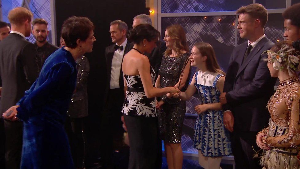Sigrid meets the Duchess of Sussex