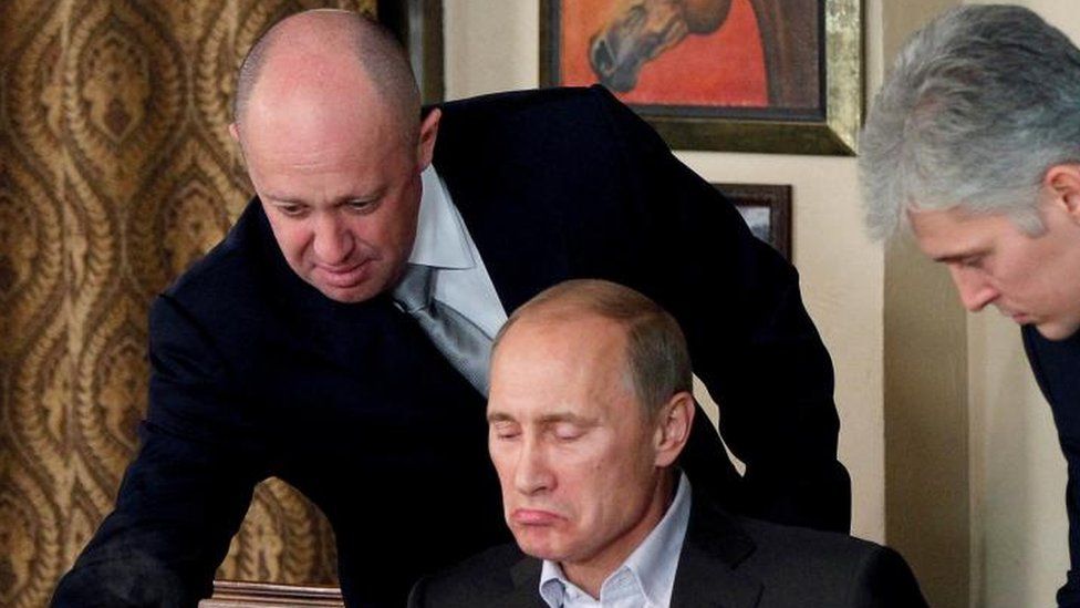 Yevgeny Prigozhin and Vladimir Putin