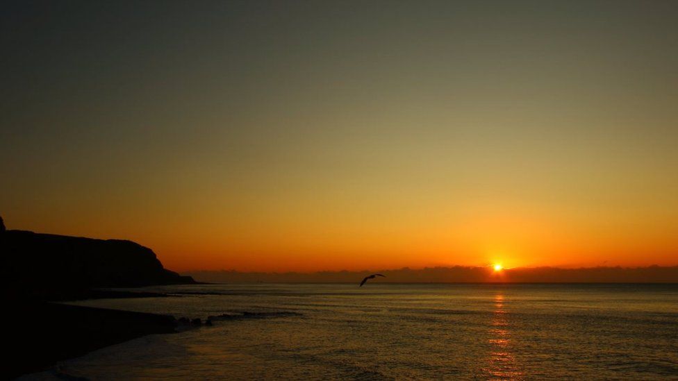 Stunning pictures of sunrise over Jersey