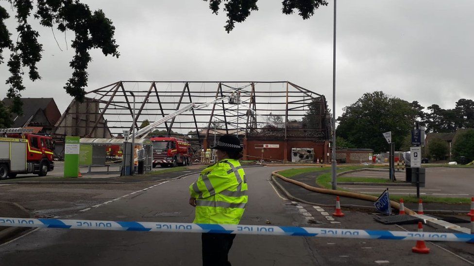 Budgens in Holt after the fire