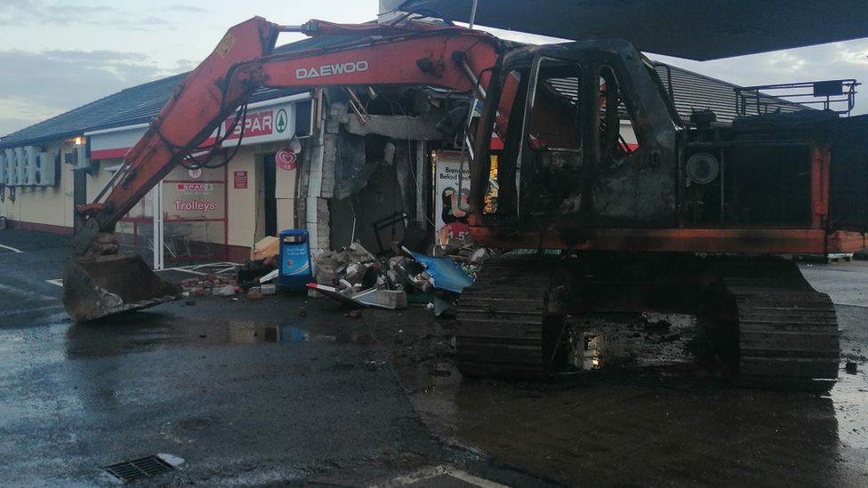 The filling station at Irvinestown