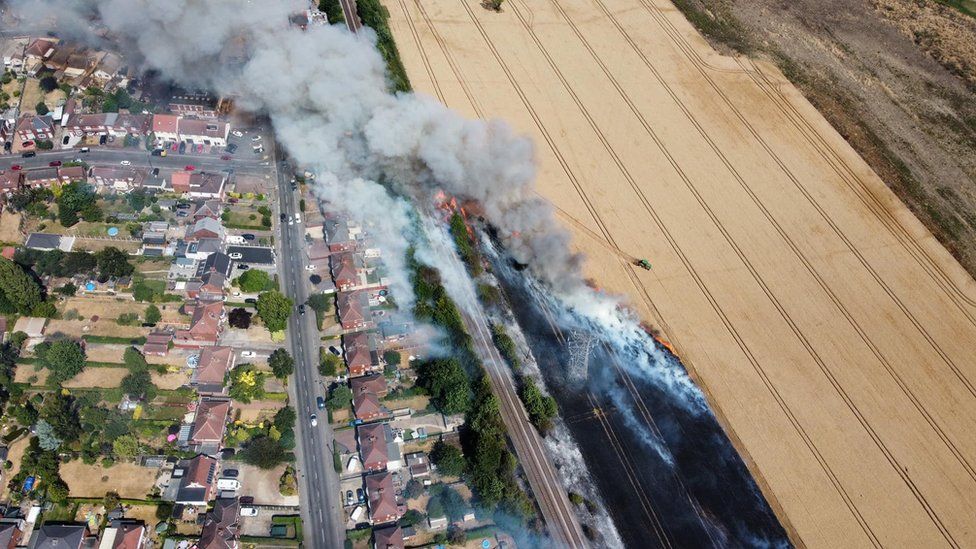 Wildfire in Doncaster
