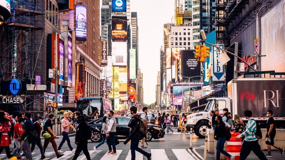 Photo of Times Square in New York City