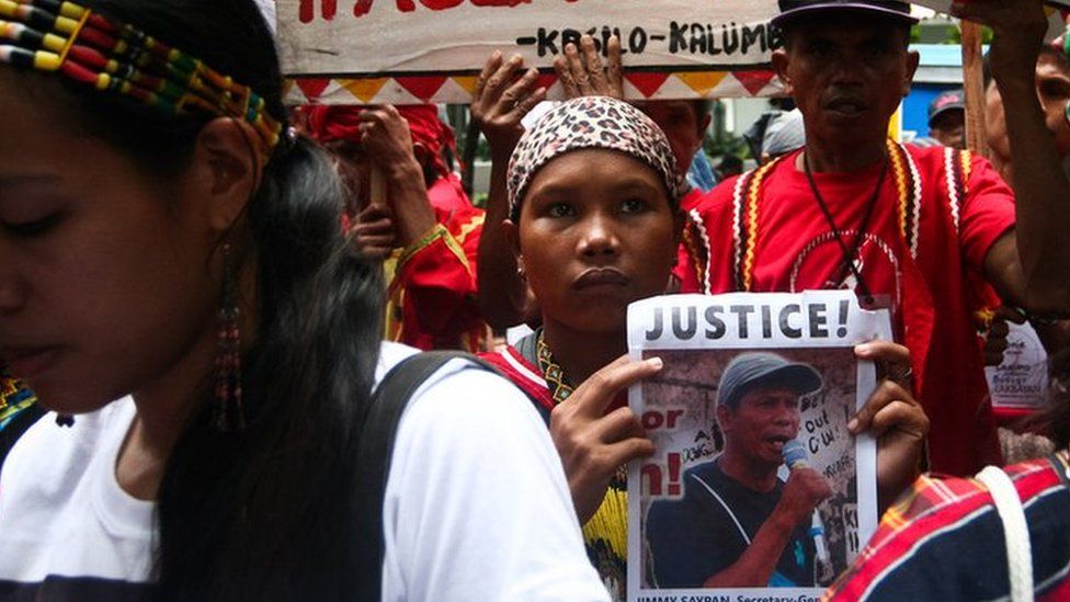 Lumad people protest in 2016