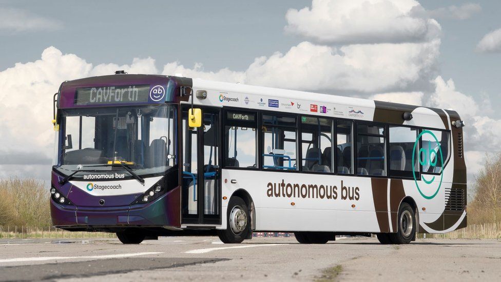 An autonomous, driver-less bus
