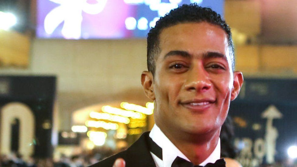 Egyptian actor Mohamed Ramadan poses on the red carpet at the Cairo Opera House in the Egyptian capital on 20 November 2018.