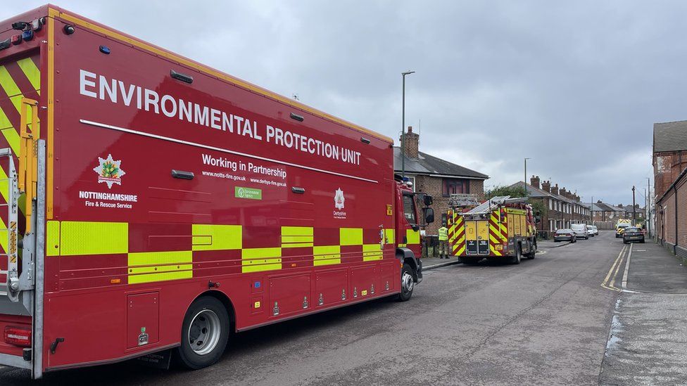 Nottingham Laundry chemical spill prompts Wollaton road closure BBC News