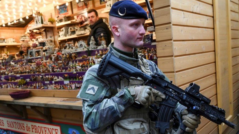 French military patrols after Strasbourg market reopens