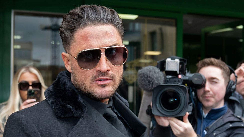Reality TV star Stephen Bear arrives at Chelmsford Crown Court for sentencing on 3 March 2023