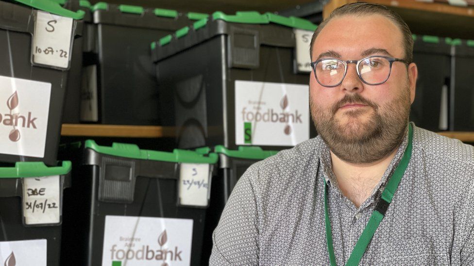 Lee Ranson, the project manager for Braintree area foodbank,