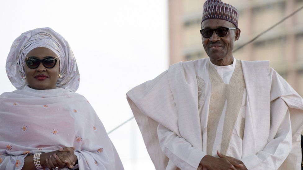 Aisha and Muhammadu Buhari