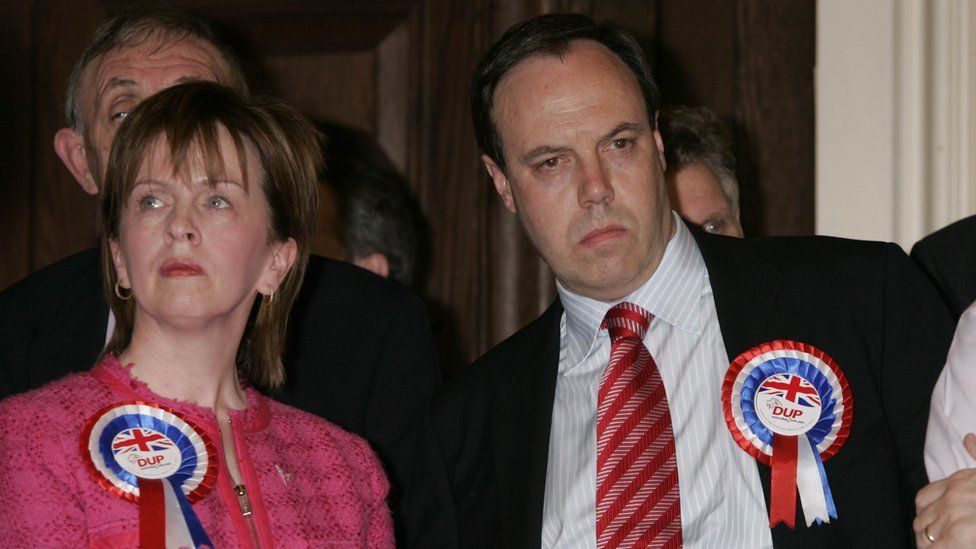 Nigel Dodds and his wife Diane Dodds in 2005