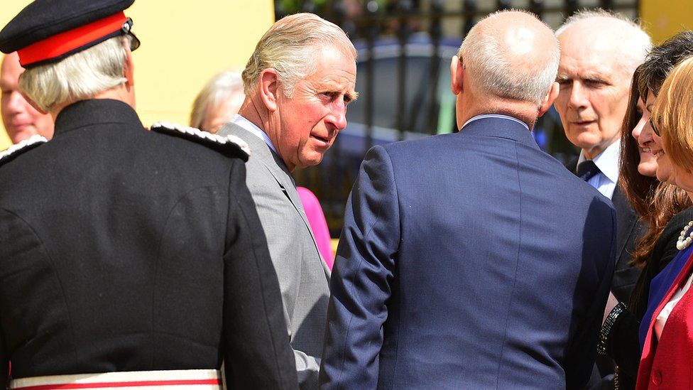 Prince Charles visited Portaferry in County Down on Tuesday