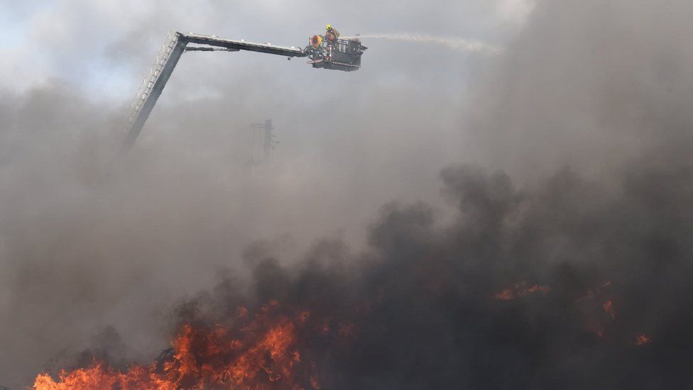 bradford city fire man on fire