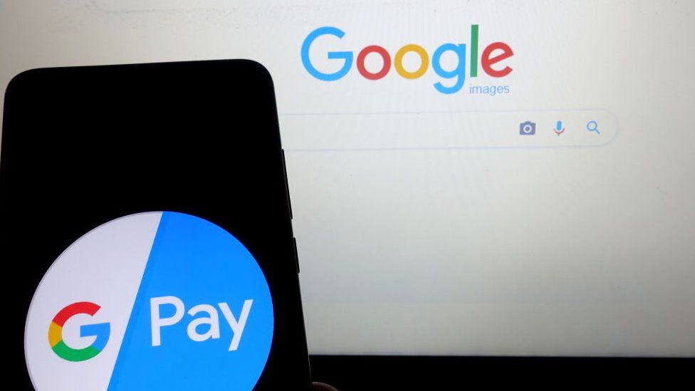 In this photo illustration a famous mobile digital wallet platform and online payment system application, Google Pay logo seen display on a smartphone.30: In this photo illustration a famous mobile digital wallet platform and online payment system application, Google Pay logo seen display on a smartphone.