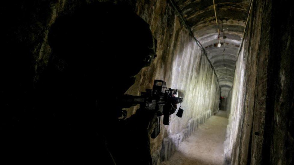 tunnel under Gaza City