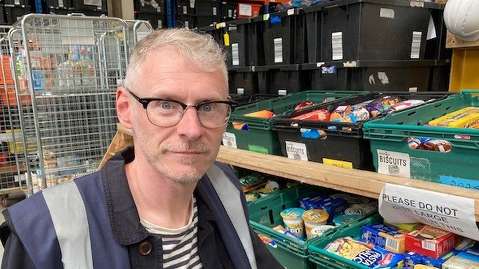 Jonathan Conlon, distribution manager for Sunderland and County Durham food banks