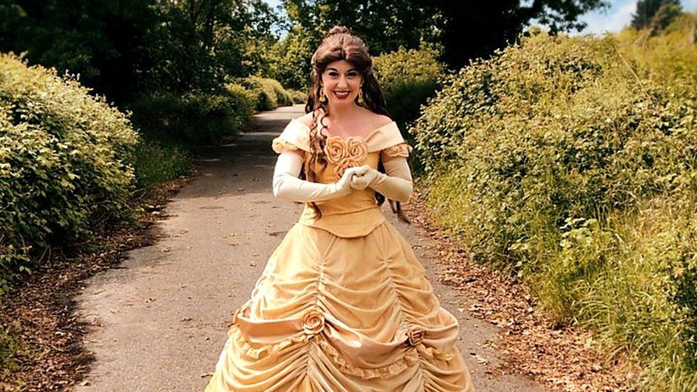 Lauren Syder dressed as a princess