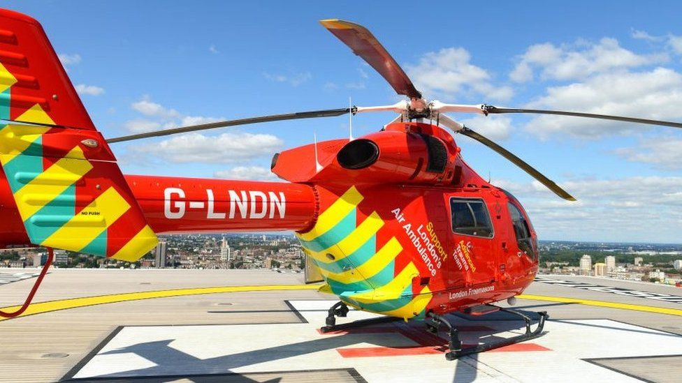 Air ambulance helicopter