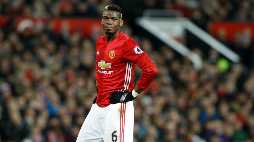 Manchester United midfielder Paul Pogba pictured in January 2017