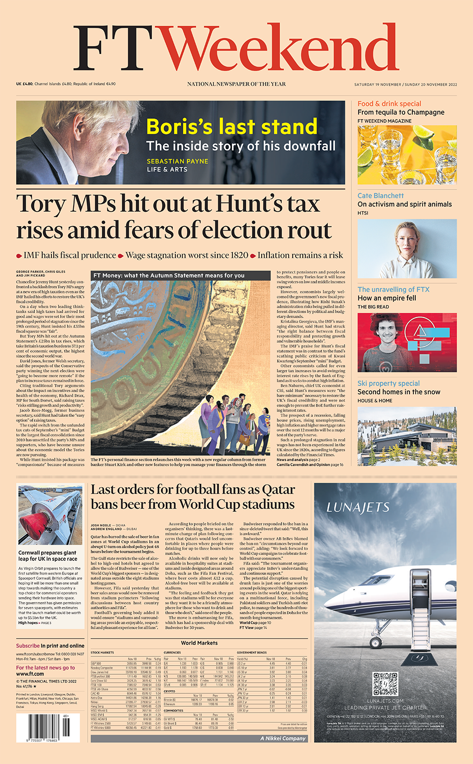 The Financial Times front page