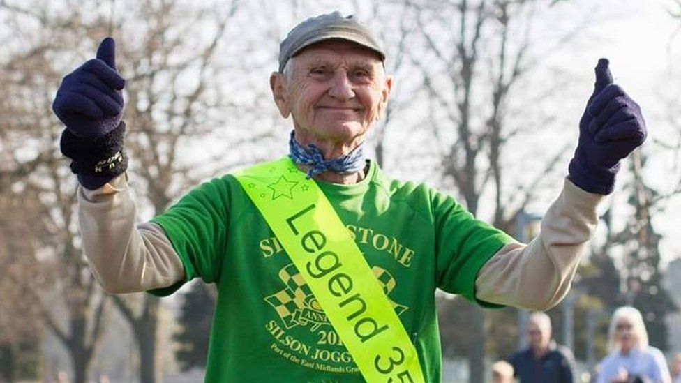 Bob Emmerson after his 350th parkrun