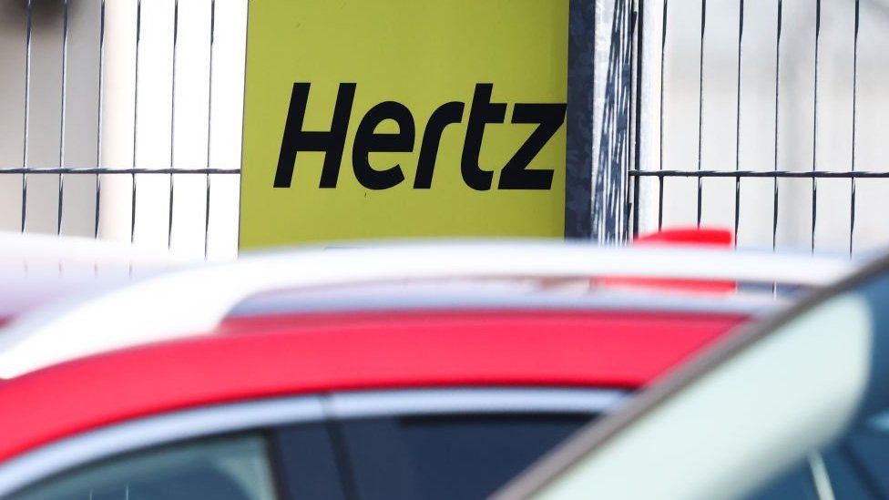 Photo of Hertz logo